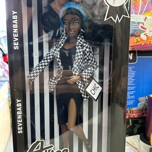 Fashion Doll with Black and White Outfit